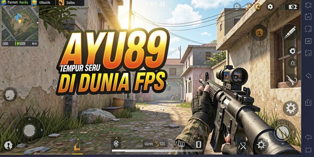 Tampilan gameplay AYU89 yang mendebarkan dan penuh aksi FPS.
