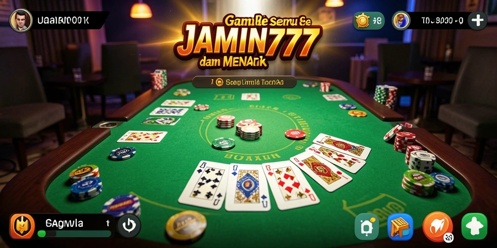 Tampilan gameplay seru di JAMIN777 dengan teman-teman.