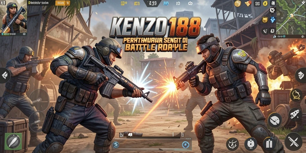 Gameplay KENZO188 yang seru dan penuh aksi di medan perang.