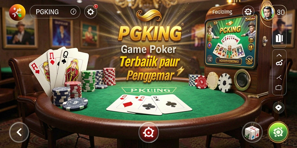 Tampilan gameplay PGKING yang menarik dengan aksi Poker seru.