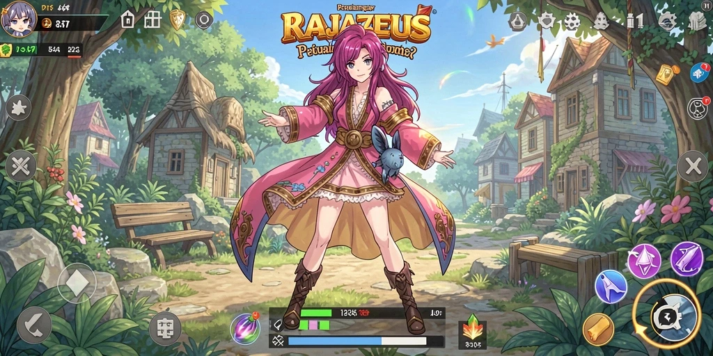 Tampilan gameplay menarik dari RAJAZEUS yang memikat.