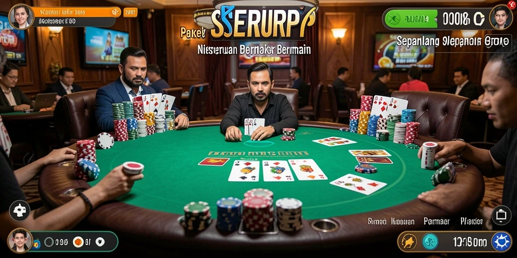 Tampilkan momen seru saat permainan Poker di SERURP.