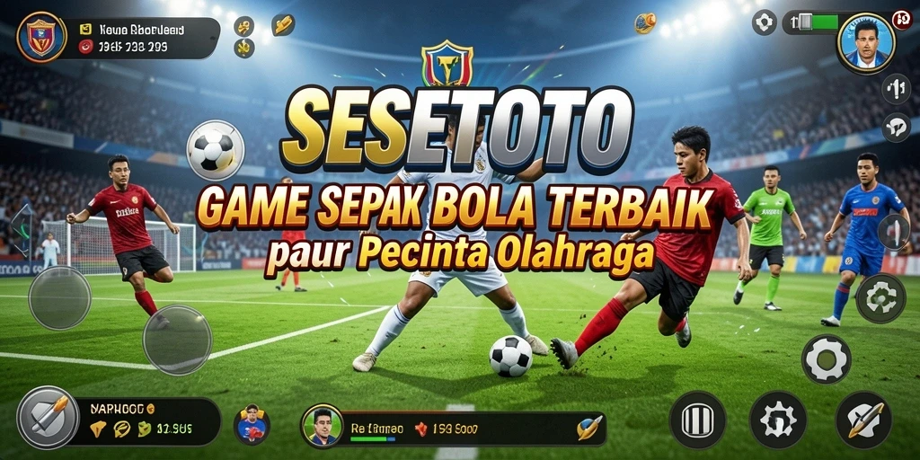 Tangkapan layar SESETOTO menampilkan pertandingan sepak bola yang mendebarkan.